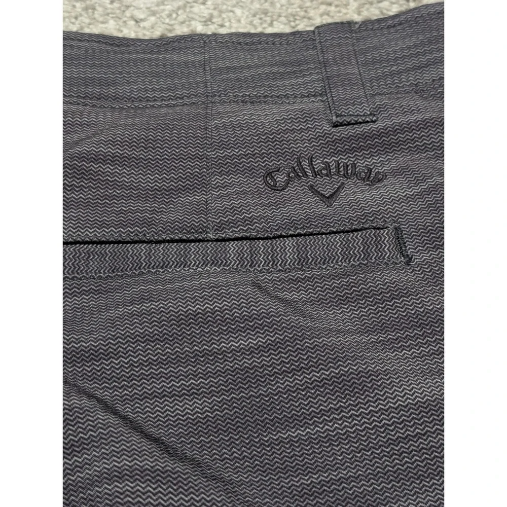 Callaway Golf Shorts Mens 40 Grey Chevron Textured‎ Performance Stretch Active